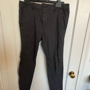 Hollister Super Skinny Striped Dark Grey Chino's